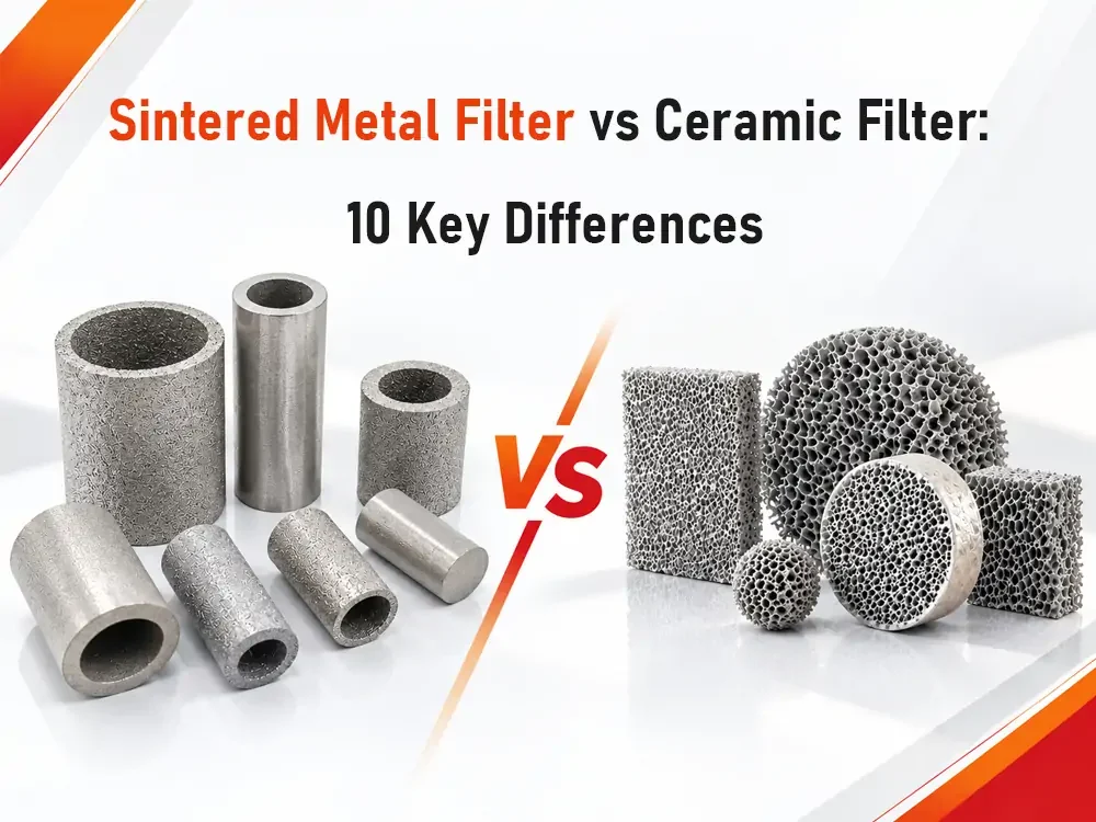 Sintered Metal Filter vs Ceramic Filter: 10 Key Differences